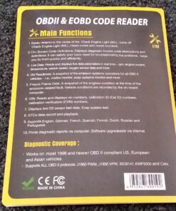 ANCEL AD410 Enhanced OBD II Vehicle Code Reader Automotive OBD2 Scanner Auto Check Engine Light Scan Tool (Black/Yellow) 53 B1SIQD80ERS