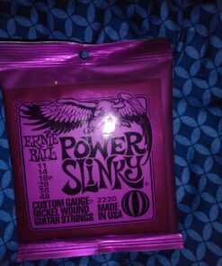 Ernie Ball Power Slinky Nickel Wound Electric Guitar Strings - 11-48 Gauge Power (11-48) Single Pack 11 B1SLmStmCdS