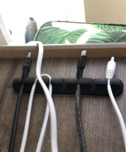 Cable Clips, 3 Packs Cord Management Organizer, Silicone Adhesive Hooks, Wire Cord Holder for Power Cords and Charging Accessory Cables, Mouse Cable, PC, Office and Home (7, 5 and 3 Slots) 34 B1StbH5H4S