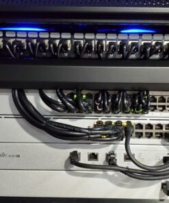 NavePoint 12U Server Rack Enclosure with Glass Door, Cooling Fan, Locks, & Removable Side Panels - 12U Wall Mount Network Cabinet 19 Inch Rack 17.7 Inches Deep 47 B1TIabxXQWS