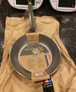 de Buyer MINERAL B Carbon Steel Fry Pan - 10.25” - Ideal for Searing, Sauteing & Reheating - Naturally Nonstick - Made in France 10.25" 61 B1TLY9dtZHS