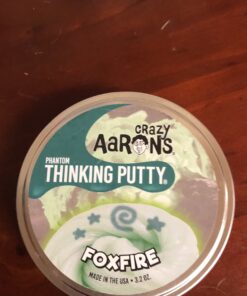 Crazy Aaron's Thinking Putty 4" Tin - Phantoms Foxfire - Glowing Sparkle Glow Putty, Soft Texture - Never Dries Out 22 B1TNvSVQvoS