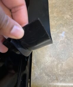 Stove Counter Gap Cover - Flexible Easy Clean Heat Resistant Wide & Long Gap Cap Fillers, Seals Spills Between Appliances, Furniture, Stovetop, Oven, Washer & Dryer, Set of 2 (Black, 21 Inches) 21'', Black 47 B1TRgF5gxvS