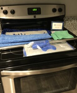 18" Professional Microfiber Mop - Hardwood Floor Mop - Dry & Wet Mop for Wood, Laminate, Tile, Vinyl Floors | Washable Pads | Wet & Dust Mopping | Adjustable Handle + 1 Microfiber Cloth Mop Kit with Telescoping Handle 54 B1TpB0PovrS