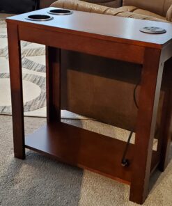 Crown Mark Pierce Chairside Table, Espresso 39 B1Tx10B4XHS