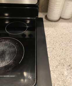 Stove Counter Gap Cover - Flexible Easy Clean Heat Resistant Wide & Long Gap Cap Fillers, Seals Spills Between Appliances, Furniture, Stovetop, Oven, Washer & Dryer, Set of 2 (Black, 21 Inches) 21'', Black 43 B1Ujf1C2clS