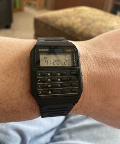 Casio Men's Vintage CA-53W-1CR Calculator Watch 43 B1V30ruV6tS