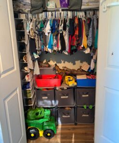 C&AHOME Cube Storage, 9-Cube Plastic Closet Cabinet Organizer, DIY Stackable Bookshelf, Modular shelving Units Ideal for Home, Office, Kids Room, 36.6"L x 12.4" W x 48.4" H Translucent White SBTM3009A Transparent White 35 B1VbcJ5ermS