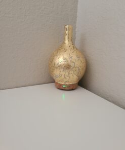 Porseme Gold Plated Essential Oil Diffuser Glass Aromatherapy Ultrasonic Humidifier, Auto Shut-Off,Timer Setting, BPA Free,Aroma Decoration for Home,Office,Gym,Spa,Premium Gift 100ml A4-100ml Gold Plated Aladdin 22 B1VolGpGgkS