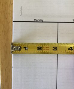 Action Publishing UNDATED Minimalist Day Planner® (8.5" X 11"), Wire Bound, Crisp White Archival Quality Paper Large (8.5" by 11") 44 B1VtWBufBS