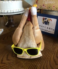 Kangaroo Plush Thanksgiving Day Roasted Turkey Hat Tan 26 B1WDJFkv6uS