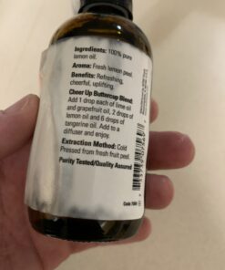 NOW Foods Lemon Oil, 4 Fluid Ounce + 1 Glass Dropper 22 B1XFPyQtS