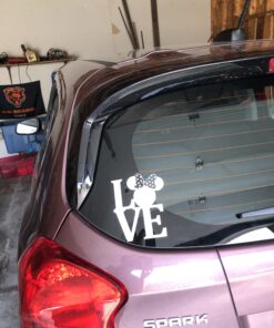 Mouse Bow Love Sticker Decal Notebook Car Laptop 4" x 5" (White) 13 B1XHxT6UAwS