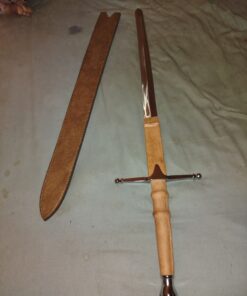 Whetstone Cutlery William Wallace Medieval Sword with Sheath, Silver, 8.75''x 41.625'' x 2.25'' 54 B1XdIx9smxS