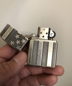 Zippo American Flag Lighters High Polish Chrome Space Design 56 B1XoLuoKC5S