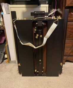 U.S. Art Supply Coronado Black Cherry Easel, Large Adjustable Wooden French Style Field and Studio Sketchbox Tripod Easel with Drawer, Artist Wood Palette, Premium Beechwood, Painting, Sketching Stand 25 B1Yd270y80S