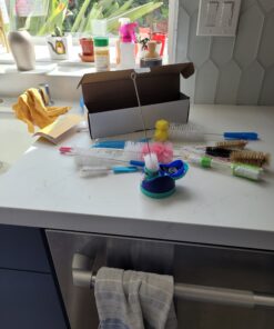 15Pcs Food Grade Multipurpose Bottle Brushes for Cleaning,Cleaner Brush,Include Straw Brush|Bottle Brush|Blind Duster|Pipe Cleaner,Small,Long,Soft,Stiff Kit for Baby Bottle,Nipple,Tube,Jar,Bird Feeder Multicolor 20 B1Ykx1oqgQS