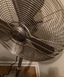 Hunter 90438 16” RETRO Stand Fan with Brushed Nickel Finish 29 B1Yp1gWS4sS