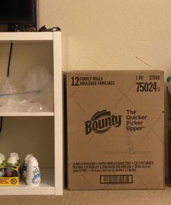 Bounty Quick-Size Paper Towels, White, 12 Family Rolls = 30 Regular Rolls 47 B1Yz XgjxS