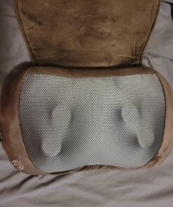 Snailax Shiatsu Massage Pillow with Heat -Deep Kneading Neck Shoulder Lumbar Calf Leg Foot Back Massager, Plush Cozy Design, Gifts for Men Woman 15.7" x 9.6" x 3.9" 37 B1Z5BM46LZS