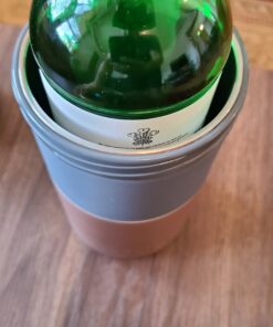 Huski Wine Chiller | Award Winning Iceless Design | Keeps Wine Cold up to 6 Hours | Wine Accessory | Next Generation Ice Bucket | Fits Some Champagne Bottles | Perfect Gift for Wine Lovers (Champagne) Matte Champagne 38 B1Zy0PPz9QS