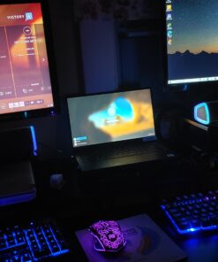 Rii Gaming Keyboard and Mouse Set, 3-LED Backlit Mechanical Feel Business Office Keyboard Colorful Breathing Backlit Gaming Mouse for Working or Primer Gaming,Office Device (RK108) 37 B1a0T65ne4S