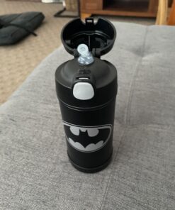 THERMOS FUNTAINER 12 Ounce Stainless Steel Kids Bottle, Batman Assorted 16 B1a4EFePx0S