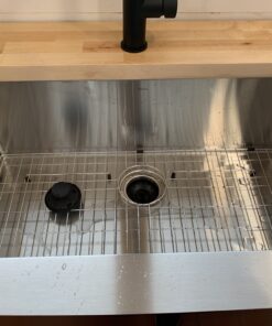 Kraus KHF200-33 Standart PRO Stainless Steel Sink 33 inch Farmhouse Apron Single Bowl 16 gauge Rounded Apronfront 51 B1aoagOhJLS