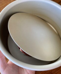 Fat Daddio's PCC-83 Anodized Aluminum Round Cheesecake Pan, 8 x 3 Inch 3" Depth 28 B1at NG0qRS