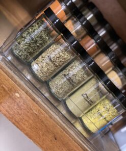 iDesign Linus Plastic Stadium Spice Racks, BPA-Free 3-Tiered Organizer for Kitchen, Pantry, Bathroom, Vanity, Office, Craft Room Storage Organization, 10.25" x 9.25" x 4", Clear Large - Set of 1 10.25" x 9.25" x 4" 40 B1b7QVtnhPS