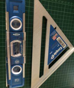 Empire Level EM81.9G 9 Inch Magnetic Torpedo Level w/Overhead Viewing Slot (Made in USA), Silver/White/Blue 13 B1bTNIAyQS