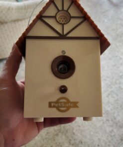 PetSafe Outdoor Ultrasonic Bark Control - Viral on TikTok - No Barking Deterrent for All Dog Sizes - Up to 1/4 Acre Coverage - Weatherproof - Great for Backyards - Bird House Design Standard 33 B1bmPs2yezS