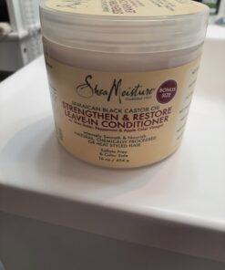 Shea Moisture Leave in Conditioner with Jamaican Black Castor Oil for Hair Growth, Strengthen & Restore, Vitamin E, Curly Hair Products Safe for use on Hair Color, 15 Oz 15 Fl Oz (Pack of 1) 44 B1boKPFVWKS