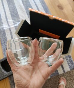 Kitchables Espresso Shot Glass, Durable Double Walled Espresso Cups, Clear Shot Glasses for Coffee Shots, Espresso Cups Set of 2, 2.7oz Tasas Transparente Para Café Bonitas 2.7oz Pack of 2 26 B1cDwSjtNS