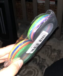 selizo 10 Rolls 1/8” Whiteboard Pinstripe Tape Dry Erase Board Tape Line Thin Striping Graphic Chart Art Tape Grid Lining Tape for White Board, 10 Colors 29 B1cRRibWabS