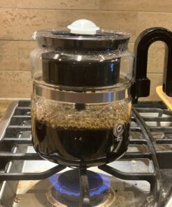 CAFÉ BREW COLLECTION High End Glass Stovetop Percolator Coffee Pot - Best 40 oz Borosilicate Glass Percolator Coffee Pot - Dishwasher Safe Coffee Percolator - BPA Free 8 Cup Percolator by Medelco 33 B1cmKJWOCzS