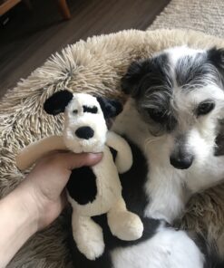 Jellycat Bashful Black and Cream Puppy Stuffed Animal, Small, 7 inches Small - 7" 11 B1czF8nzQFS