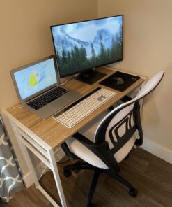 Ergonomic Office Chair Mesh Cheap Desk Chair Task Computer Chair Lumbar Support Modern Executive Adjustable Rolling Swivel Chair for Back Pain, White 31 B1d8LfnH4uS