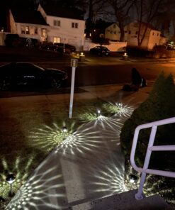 Morvat LED Auto Solar Powered Outdoor Path Lights with Stainless Steel & Glass Lens for Garden Yard & Pathway, Bright Waterproof Landscape & Patio Lighting, Dusk to Dawn, White Light, 8 Pack 25 B1dQISzkrqS