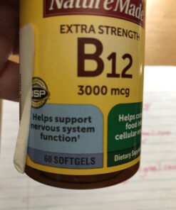 Nature Made Vitamin B12 500 mcg, Dietary Supplement for Energy Metabolism Support, 200 Tablets, 200 Day Supply 200 Count 30 B1duMP32xhS