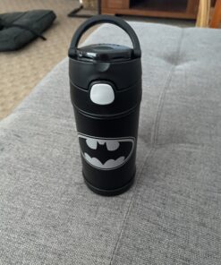 THERMOS FUNTAINER 12 Ounce Stainless Steel Kids Bottle, Batman Assorted 18 B1e0xNCj lS
