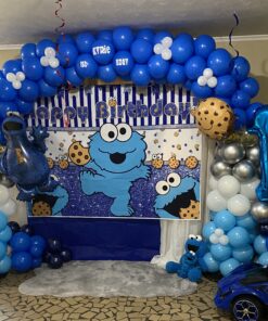 Cookie Monsters Happy 1st Birthday Balloon Decorations and Party Supplies 29 B1eRAUhhbfS