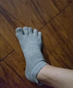 Meaiguo Toe Socks No Show Running Five Finger Socks for Men Women 4 Pairs Multicoloured 67 B1eTtmE3DbS