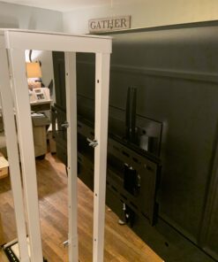 Mount-It Low-Profile Tilting TV Wall Mount Bracket for 32-60 inch LCD, LED, OLED, 4K or Plasma Flat Screen TVs - 175 lbs Capacity, 1.5 Inch Profile, Max VESA 600x400 (MI-318B), Black, 60 Medium 31 B1f2DOMGS