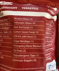 Surviveware Comprehensive Premium First Aid Kit Emergency Medical Kit for Trucks, Cars, Camping, Office and Sports and Outdoor Emergencies - Small 100 Piece Set Regular 61 B1f4nspqOcS