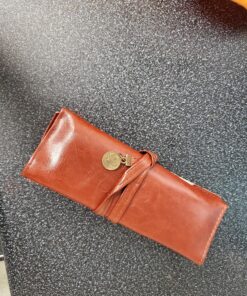 Miayon Twilight Retro Bandage Synthetic Leather Pen Bag Pencil Case Makeup Pouch,Vintage Style Rollup Pencil Case, Pencil Bag(Dark Brown) 55 B1f6xdUFZYS