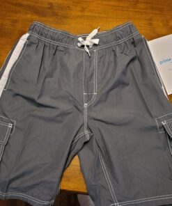 Kanu Surf Men's Barracuda Swim Trunks (Regular & Extended Sizes) Medium Charcoal 17 B1fZOIicbVS