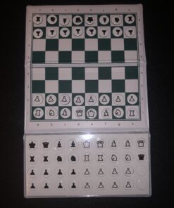 The House of Staunton US Chess Standard Checkbook Magnetic Travel Chess Set - 6" x 6" Board 25 B1fywXmb pS