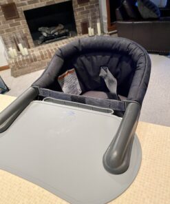 Inglesina Fast Table Chair - Award-Winning Baby High Chair for Eating & Dining - Compact, Portable & Foldable - Leaves No Scratches - for Babies 6-36 Months & 1-3 Year Old Toddler - Black 61 B1gHSTErSQS