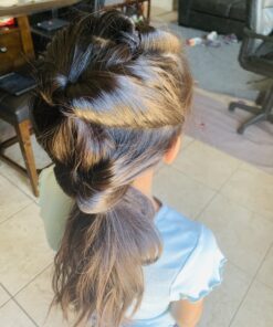 Conair Topsy Tail Hair Tool, Ponytail Hair Loop Styling Tool with Hair Ties Hair Styling Kit Included, 5-Piece Set Black 27 B1homsCQp S